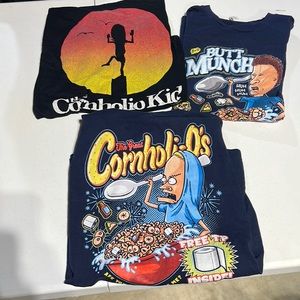 3 beevis and butthead T-shirt’s